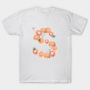 Letter S Floral T-Shirt